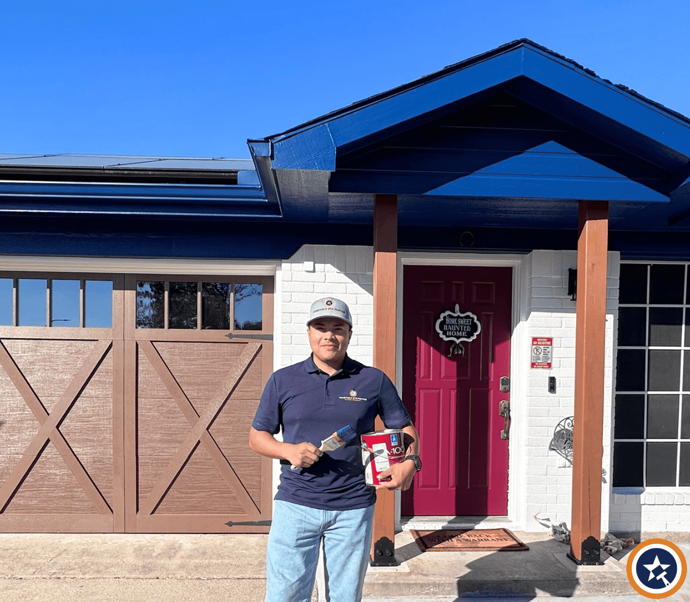 front door exterior painting